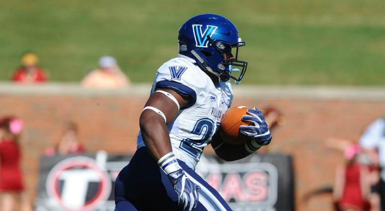 Senior running back Aaron Forbes leads Villanova with 613 yards rushing this season Senior running back Aaron Forbes leads Villanova with 613 yards rushing this season