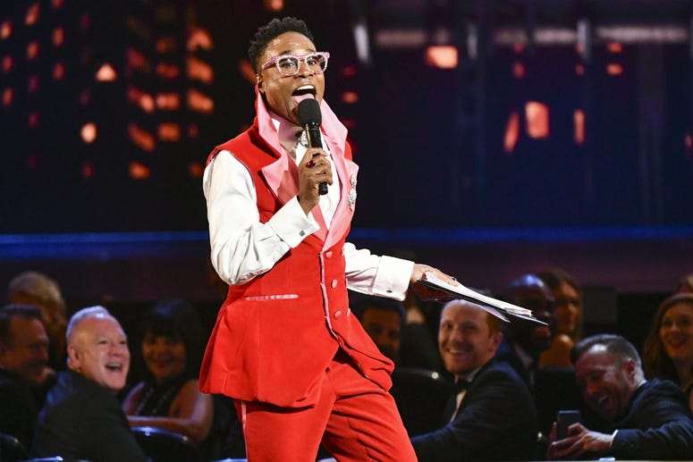 Billy Porter speaks at the 73rd annual Tony Awards at Radio City Music Hall on Sunday, June 9, 2019, in New York. Billy Porter speaks at the 73rd annual Tony Awards at Radio City Music Hall on Sunday, June 9, 2019, in New York.