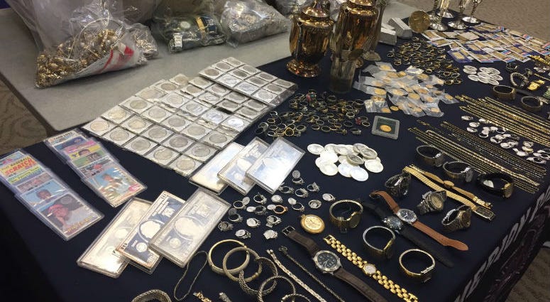 Just "10 percent" of jewelry stolen from suburbs and allegedly fenced by Jeweler's Row shop owner Wasim Shazad. Wasim Shazad / Stolen Jewelry