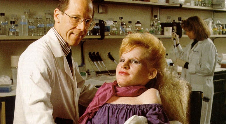 Frederick Kaplan and his patient Carol Orzel Frederick Kaplan and his patient Carol Orzel