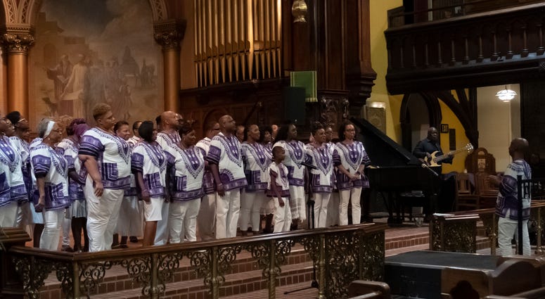 The Kimmel Center for the Performing Arts is hosting Gospel on the Plaza this holiday season. St. Thomas Gospel Choir
