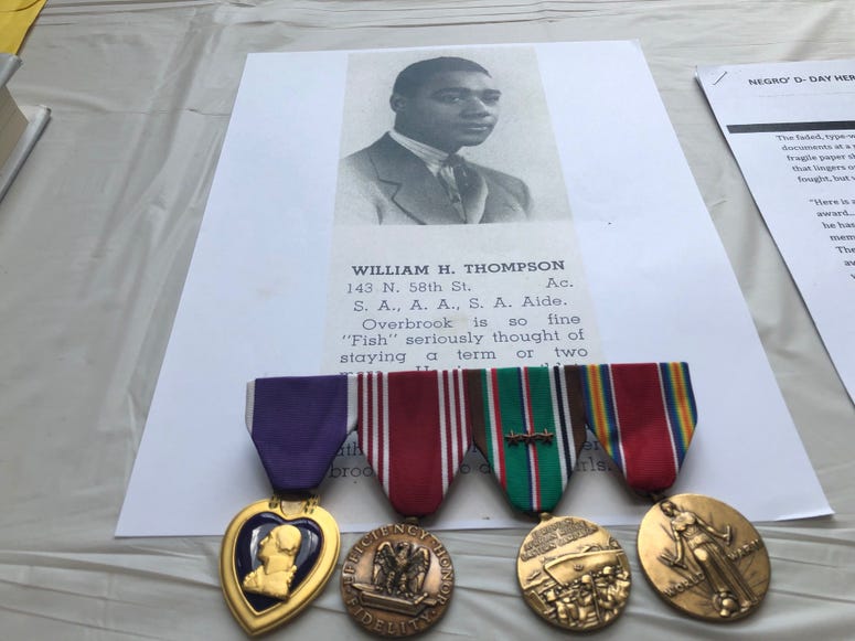 William Thompson graduated from Overbrook High School in 1940 — the same year as Waverly Woodson. William Thompson