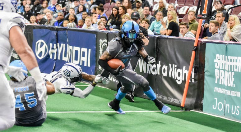 Wide receiver Darius "Money" Reynolds leads the Arena Football League with 221 yards receiving through two games. Darius "Money" Reynolds, of the Philadelphia Soul