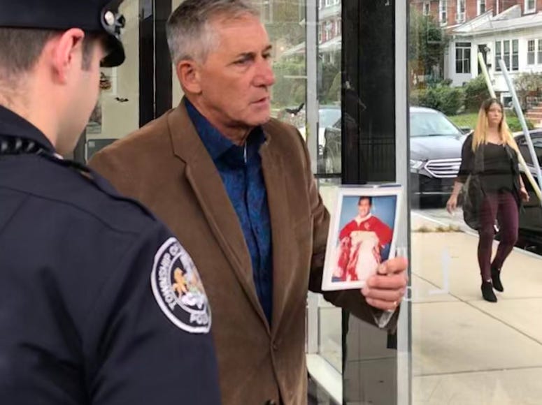 Leaving the the preliminary hearing, Christina Kraft’s father holds a photo of her as a cheerleader and says he just wants justice to prevail. Christina Kraft father