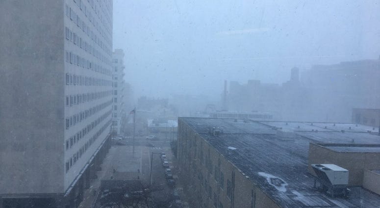 Snow squall warnings have been issued. Snow squall warnings have been issued.