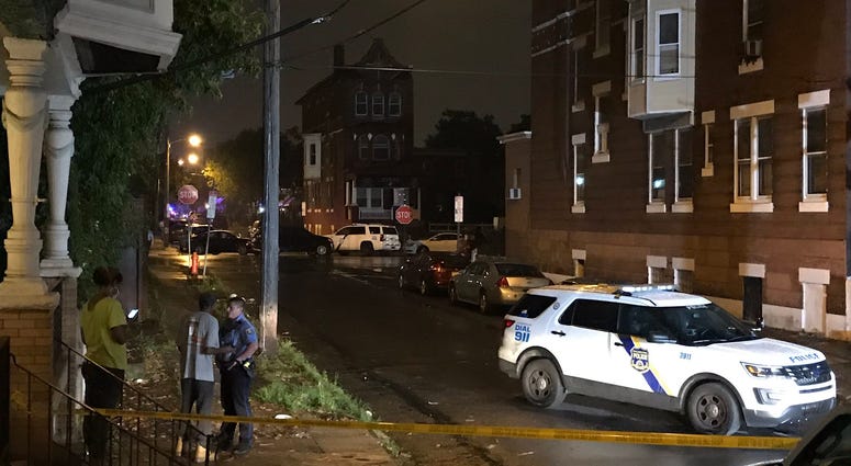 Scene near the house near Broad Street and Erie Avenue.