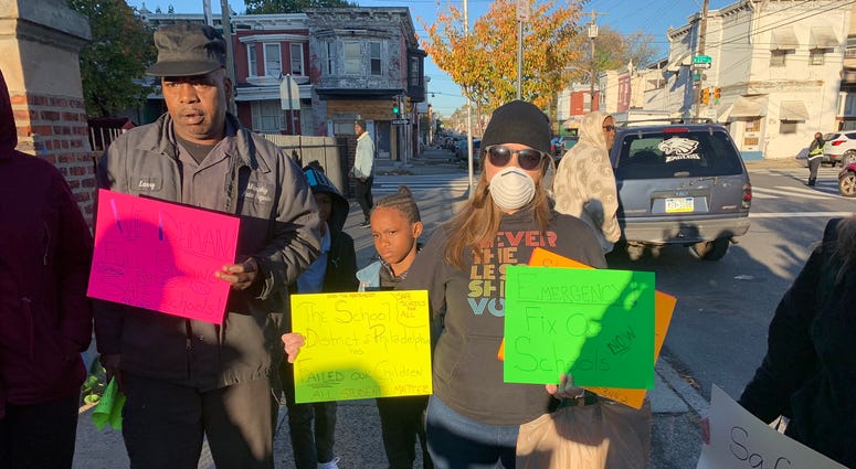 Parents, teachers and city officials are demanding action after asbestos was discovered at Thomas M. Peirce Elementary School in North Philadelphia. Protesters demand district abate asbestos at school