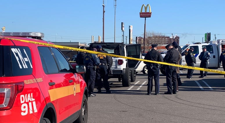 Police are investigating after a body was found inside a burning car in South Philadelphia on Jan. 21, 2020. Body found in Jeep in South Philadelphia