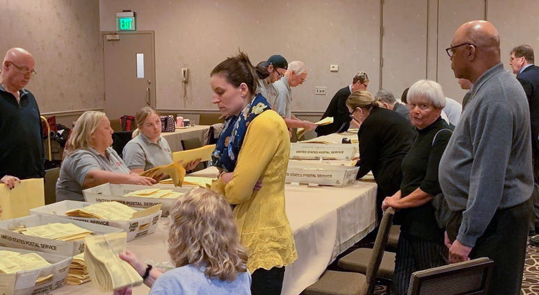 PFT president Jerry Jordan (at far right) watches ballots counted at the Doubletree Hotel in Center City. PFT president Jerry Jordan (at far right) watches ballots counted at the Doubletree Hotel in Center City.