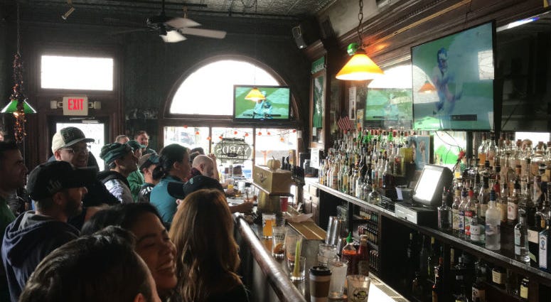 Philadelphia Eagles fans cheer on birds who played across the pond Sunday, October 28, 2018.