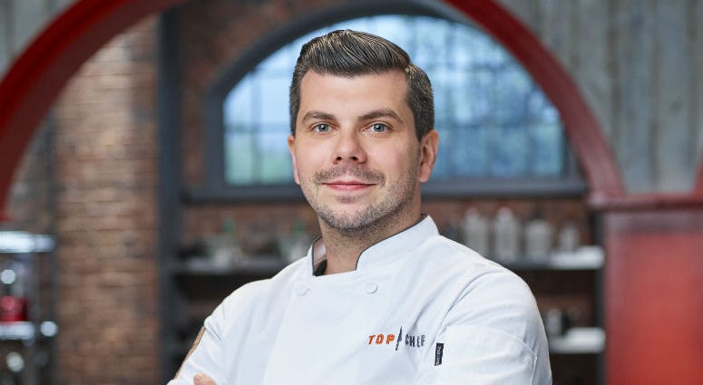 Edmond Konrad, chef de cuisine at Laurel restaurant, was one of two Philly chefs participating in the Top Chef reality competition. Edmond Konrad, chef de cuisine at Laurel restaurant, was one of two Philly chefs participating in the Top Chef reality competition.