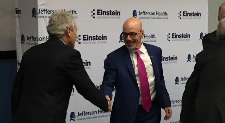 Jefferson CEO Dr. Steve Klasko and Einstein CEO Barry Freedman Jefferson CEO Dr. Steve Klasko and Einstein CEO Barry Freedman