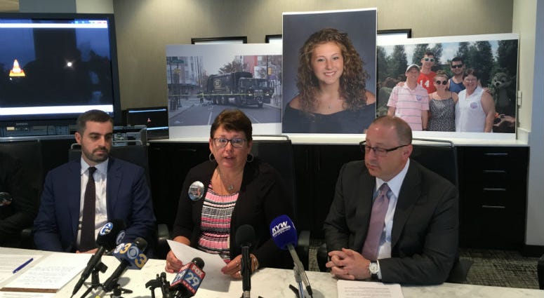 Emily's parents, Richard and Laura Fredricks, along with their attorney, speak on the $6 million settlement they reached with Gold Medal Environmental. They plan to use the money to fund the Emily Fredricks Foundation. Emily's parents, Richard and Laura Fredricks, along with their attorney, speak on the $6 million settlement they reached with Gold Medal Environmental. They plan to use the money to fund the Emily Fredricks Foundation.