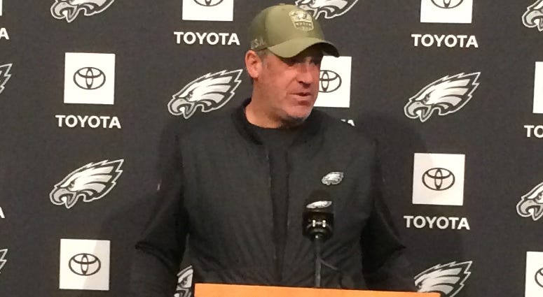 Eagles head coach Doug Pederson addresses the media in advance of Sunday's showdown with the Seattle Seahawks. Eagles head coach Doug Pederson addresses the media in advance of Sunday's showdown with the Seattle Seahawks.