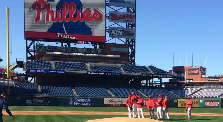 On Tuesday, the Phillies held their first workout of 2019 on their home field, and the newest Phillie admitted it was an a bit of an adjustment walking out of the home dugout. On Tuesday, the Phillies held their first workout of 2019 on their home field, and the newest Phillie admitted it was an a bit of an adjustment walking out of the home dugout.