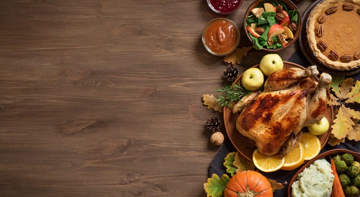A holiday meal. A holiday meal.