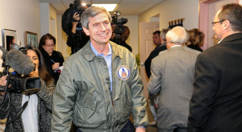 GRADYVILLE, PA - NOVEMBER 2: Congressman Joe Sestak exits the polling place after casting his ballot on November 2, 2010 in Gradyville, Pennsylvania. Sestak faces off with Republican candidate Pat Toomey in the Midterm Election. Former Rep. Joe Sestak is running for president.