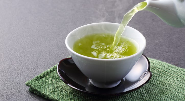 Green tea. Green tea.