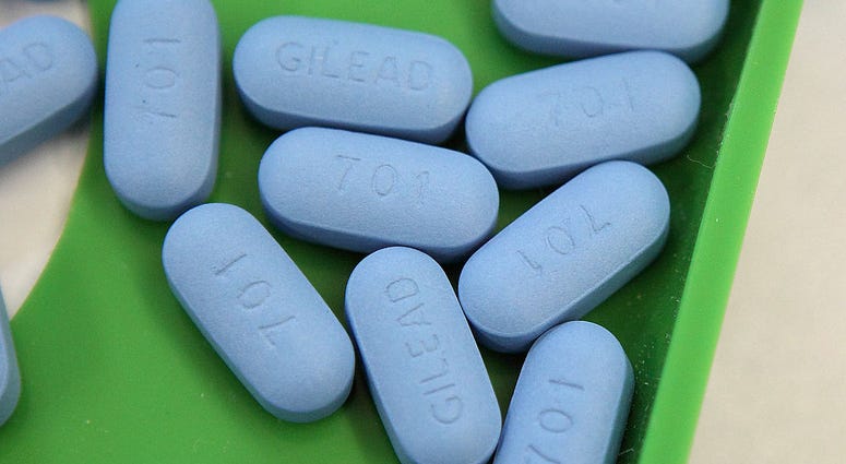 Antiretroviral pills Truvada sit on a tray at Jack's Pharmacy on Nov. 23, 2010 in San Anselmo, California. Truvada