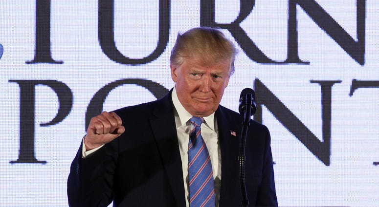 President Donald Trump addresses the Teen Student Action Summit July 23, 2019 in Washington, D.C. Donald Trump