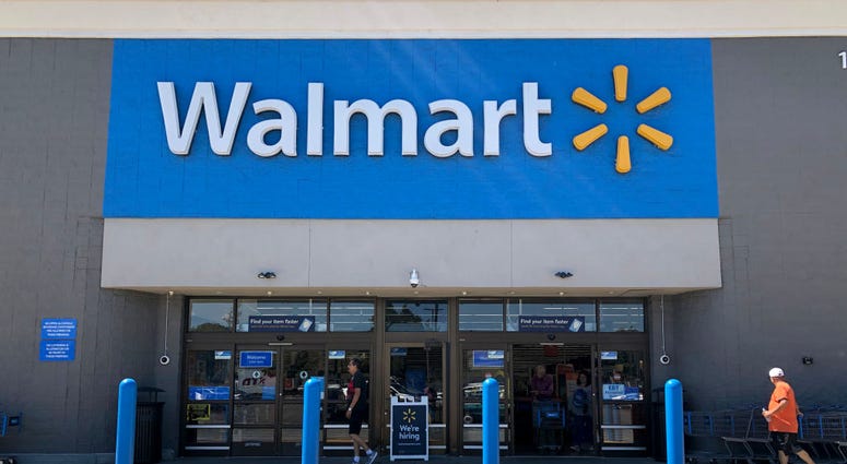 Customers enter a Walmart store on September 03, 2019 in San Leandro, California. Customers enter a Walmart store on September 03, 2019 in San Leandro, California.