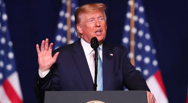 President Donald Trump speaks during a 'Evangelicals for Trump' campaign event held at the King Jesus International Ministry on January 03, 2020 in Miami, Florida. President Donald Trump speaks during a 'Evangelicals for Trump' campaign event held at the King Jesus International Ministry on January 03, 2020 in Miami, Florida.