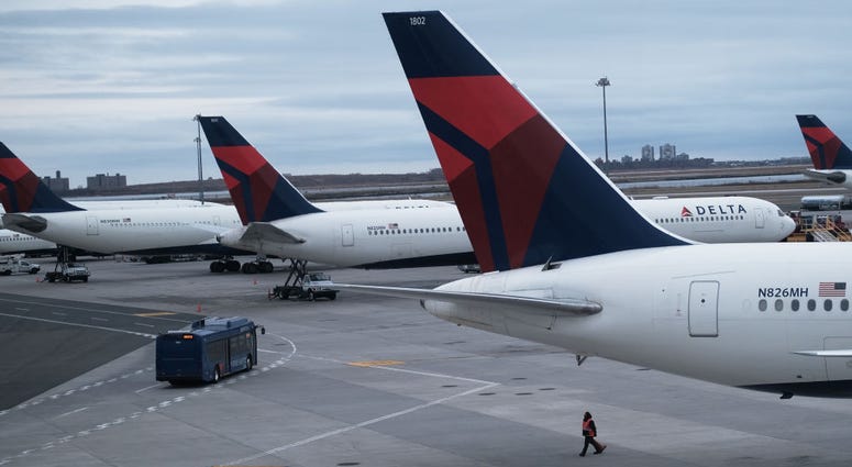 Airplanes sit on the tarmac at John F. Kennedy Airport (JFK) on January 31, 2020 in New York City. As fears grow around the globe over the Coronavirus, airlines and other travel industries are bracing for a sharp loss of business as people cut back. Airplanes sit on the tarmac at John F. Kennedy Airport (JFK) on January 31, 2020 in New York City. As fears grow around the globe over the Coronavirus, airlines and other travel industries are bracing for a sharp loss of business as people cut back.