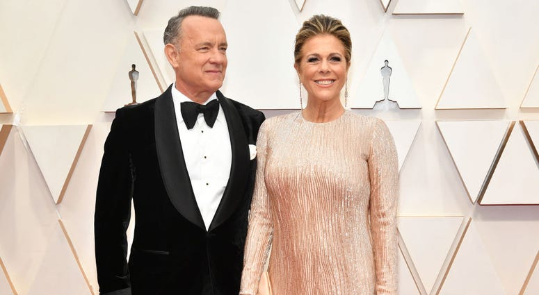HOLLYWOOD, CALIFORNIA - FEBRUARY 09: (L-R) Tom Hanks and Rita Wilson attend the 92nd Annual Academy Awards at Hollywood and Highland on February 09, 2020 in Hollywood, California. HOLLYWOOD, CALIFORNIA - FEBRUARY 09: (L-R) Tom Hanks and Rita Wilson attend the 92nd Annual Academy Awards at Hollywood and Highland on February 09, 2020 in Hollywood, California.