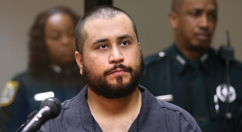 George Zimmerman, the acquitted shooter in the death of Trayvon Martin, faces a Seminole circuit judge during a first-appearance hearing on charges including aggravated assault stemming from a fight with his girlfriend Nov. 19, 2013 in Sanford, Florida. George Zimmerman