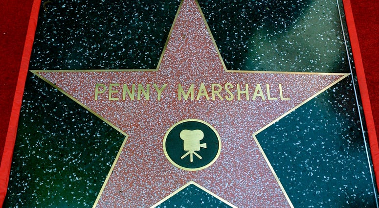 Actress Penny Marshall received a star at ceremony honoring her and actress Cindy Williams on the Hollywood Walk of Fame on Aug. 12, 2004 in Hollywood, California. Penny Marshall's star