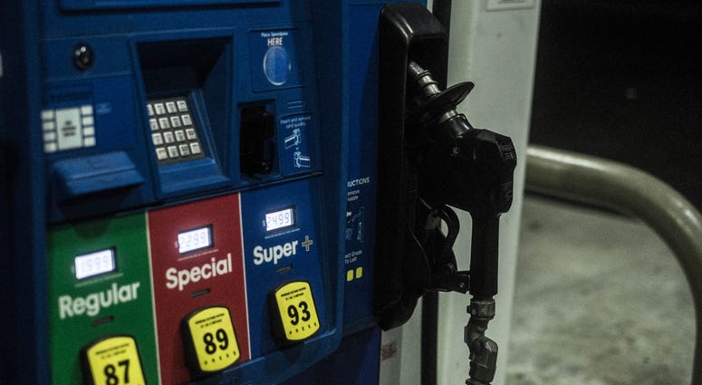 Gas station pumps with card reader. Gas station pumps with card reader.