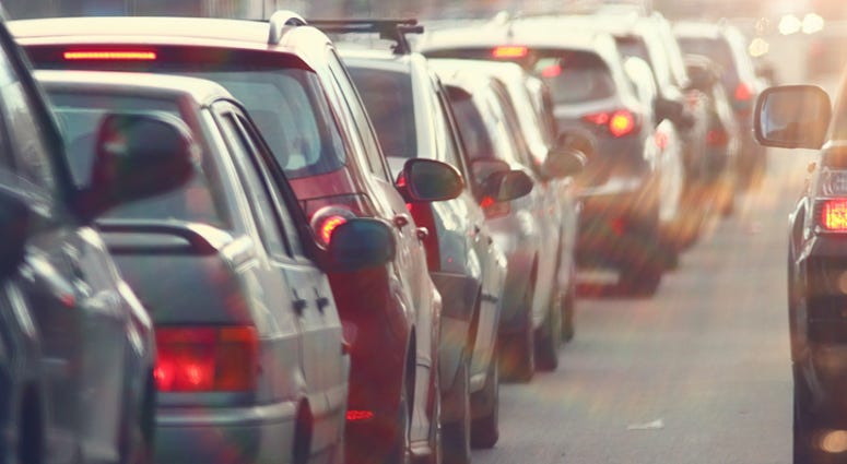 Traffic jam. Traffic jam.