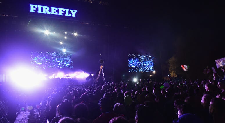 Deadmau5 performs onstage at Firefly Music Festival on June 18, 2016 in Dover, Delaware. Firefly Festival 2016