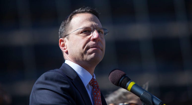 Pennsylvania Attorney General Josh Shapiro at a Stand Against Hate rally at Independence Mall on March 2, 2017 in Philadelphia, Pennsylvania. Pennsylvania Attorney General Josh Shapiro at a Stand Against Hate rally at Independence Mall on March 2, 2017 in Philadelphia, Pennsylvania.