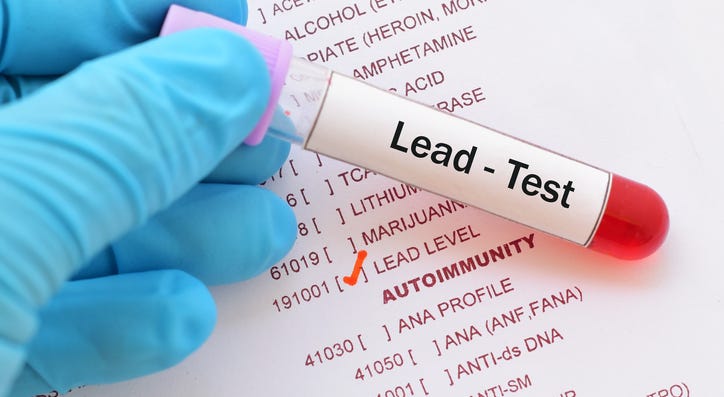Lead poisoning.