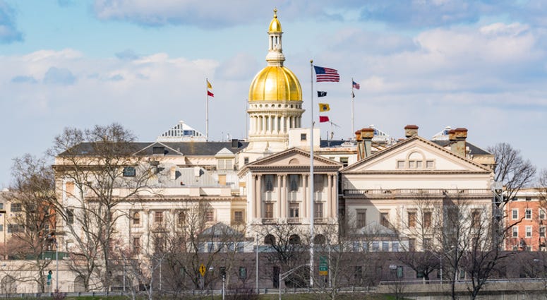 New Jersey state capitol building in Trenton. New Jersey state capitol building in Trenton.