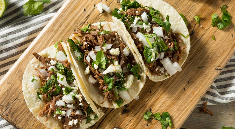 Spicy beef barbacoa tacos Spicy beef barbacoa tacos