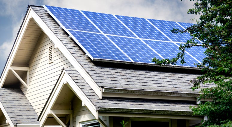 Solar panels. Solar panels.