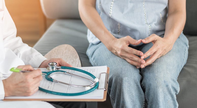 Patient meeting with doctor. Patient meeting with doctor.