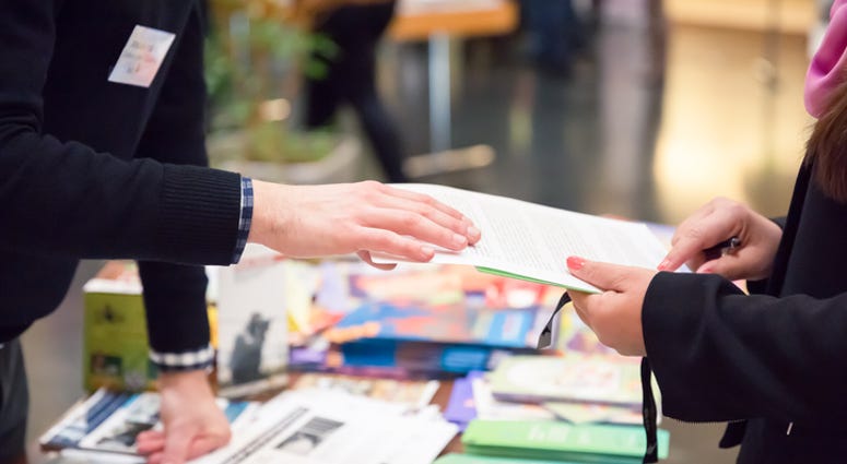 Photo of an expo. Photo of an expo.