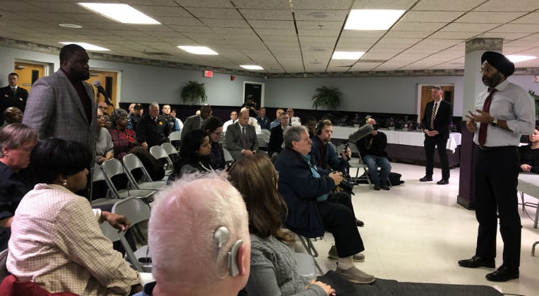 New Jersey's attorney general visited Cumberland County to hold the first in a series of community listening sessions and to talk about efforts to curb excessive use of force by police. New Jersey's attorney general visited Cumberland County to hold the first in a series of community listening sessions and to talk about efforts to curb excessive use of force by police.