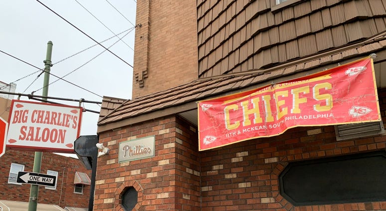 Big Charlie's Saloon is at the corner of 11th and McKean streets in Philadelphia. Big Charlie's Saloon is at the corner of 11th and McKean streets in Philadelphia.