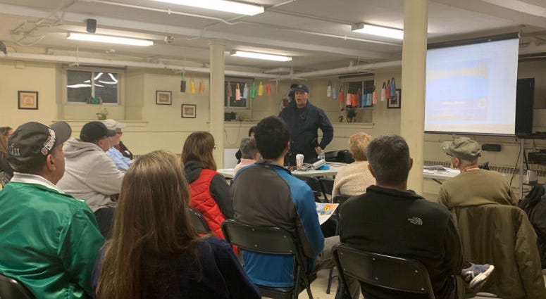 South Philly residents at a Town Watch organization meeting Tuesday evening at Donatucci Library South Philly residents at a Town Watch organization meeting Tuesday evening at Donatucci Library