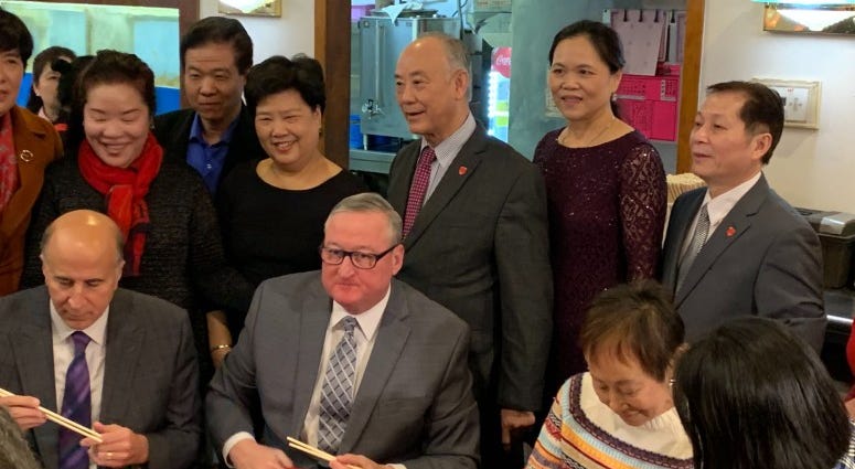 Philadelphia Mayor Kim Kenney stopped by Ocean Harbor to show solidarity with Chinatown businesses. Philadelphia Mayor Kim Kenney stopped by Ocean Harbor to show solidarity with Chinatown businesses.