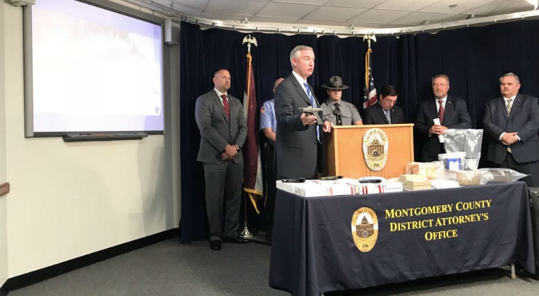 Montgomery County District Attorney Kevin Steele said the drug bust centered on five high-level dealers, including David Cooper. Montgomery County District Attorney Kevin Steele said the drug bust centered on five high-level dealers, including David Cooper.
