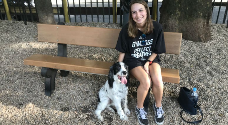 Darien and her dog Bogey visit Seger Park all the time.