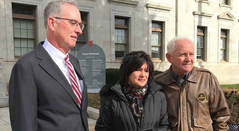 Delaware County Prosecutor Daniel McDevitt, with Rosann DeRsa and Richard DeRosa, parents of Deana Eckman. Delaware County Prosecutor Daniel McDevitt, with Rosann DeRsa and Richard DeRosa, parents of Deana Eckman.
