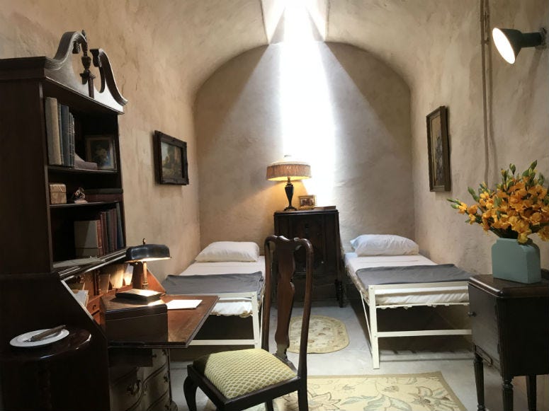 A redesign of Al Capone's cell at Eastern State Penitentiary. Eastern State Penitentiary historic site in Fairmount is kicking off its new season with new art installations and a new Al Capone cell exhibit.