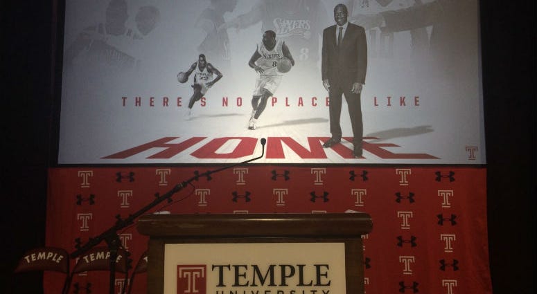Aaron McKie was introduced as Temple's new head coach on Tuesday after working as an assistant coach last season. Aaron McKie was introduced as Temple's new head coach on Tuesday after working as an assistant coach last season.