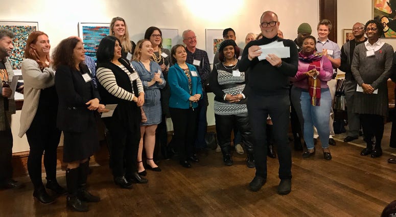 Philly AIDS Thrift awards grants to service organizations at a ceremony at William Way LGBT Community Center. Philly AIDS Thrift awards grants to service organizations at a ceremony at William Way LGBT Community Center.